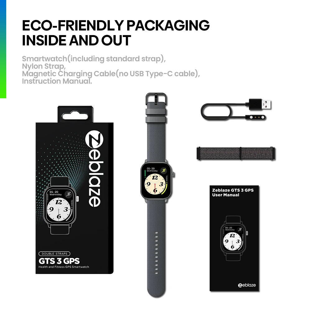 Smartwatch ZEBLAZE GTS 3 – Ecrã 2.01 Smartwatch ZEBLAZE GTS 3 – Ecrã 2.01